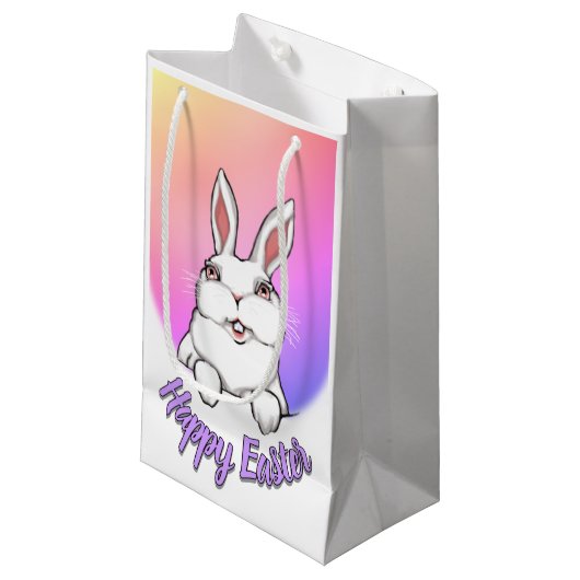 Sacs de faveurs de lapin de Pâques Sacs de Pâques (Devant Angle)