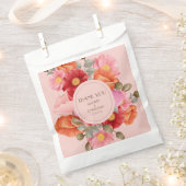 Sacs de Faveurs de Mariage à l'Aquarelle Rose Pâle (Coupé)
