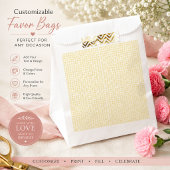 Sacs de Faveurs de Mariage Beige Luxe