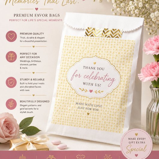 Sacs de Faveurs de Mariage Beige Luxe