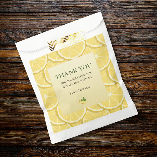 Sacs de Faveurs de Mariage Citron | Citron Italien