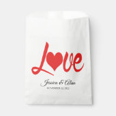 Sacs de Faveurs de Mariage d'Amour (Devant)