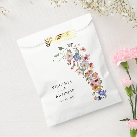 Sacs de Faveurs de Mariage Fleur Sauvage