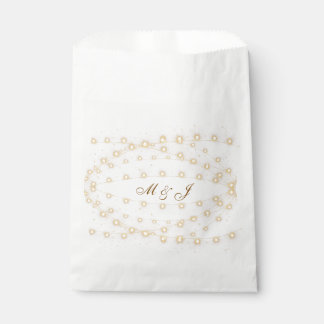 Sacs de Faveurs de Mariage Monogramme avec Lumière