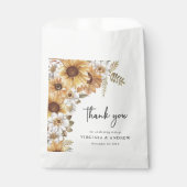 Sacs de Faveurs de Mariage Tournesol (Devant)