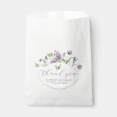 Sacs de Faveurs de Mariage Tulipes Fleurs de Print (Devant)