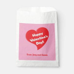 Sacs de Faveurs en Papier Bonne Saint-Valentin à C