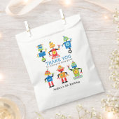 Sacs de fête d'anniversaire colorés pour robots (Coupé)