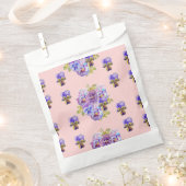 Sacs de Fête Fleurs de pensée rose spot floral (Coupé)