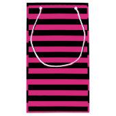 Sacs de fête Hot Pink & Black Stripes (Dos)