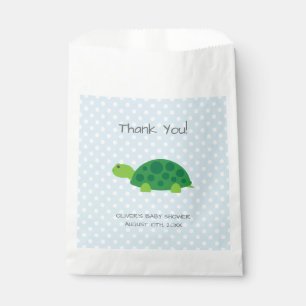 Sacs de fête pour la douche de bébé tortue garçon