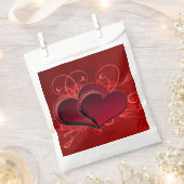Sacs de Fêtes Cadeaux à Thème Amour en Forme de Cœ (Coupé)