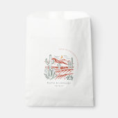 Sacs de Fêtes de Mariage | Cactus Boho Désert (Devant)