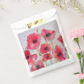 Sacs de fleurs d'art de pavot rouge pour fête (Scellé)