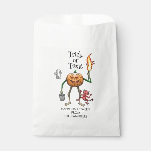 Sacs de friandises Halloween Trick or Treat (Devant)
