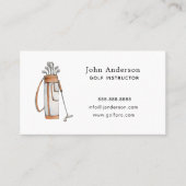 Sacs de golf Carte de visite Coach Golf (Devant)