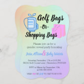Sacs de golf ou Sacs de shopping Invitation (Devant / Derrière)