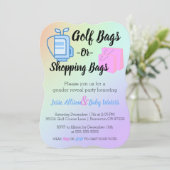Sacs de golf ou Sacs de shopping Invitation (Debout devant)