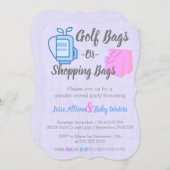 Sacs de golf ou Sacs de shopping Invitation (Devant / Derrière)