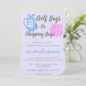 Sacs de golf ou Sacs de shopping Invitation (Debout devant)