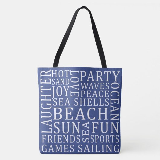 Sacs de maison de plage couleur personnalisée (Devant)