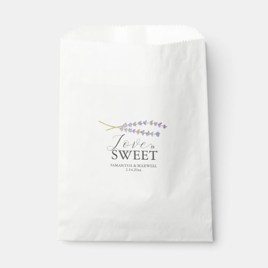 Sacs de mariage Favor Lavender (Devant)