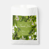 Sacs de mariage Feuille vert Favour (Devant)