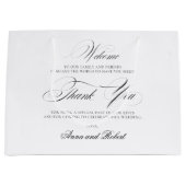 Sacs de Mariage Merci et de bienvenue (Devant)