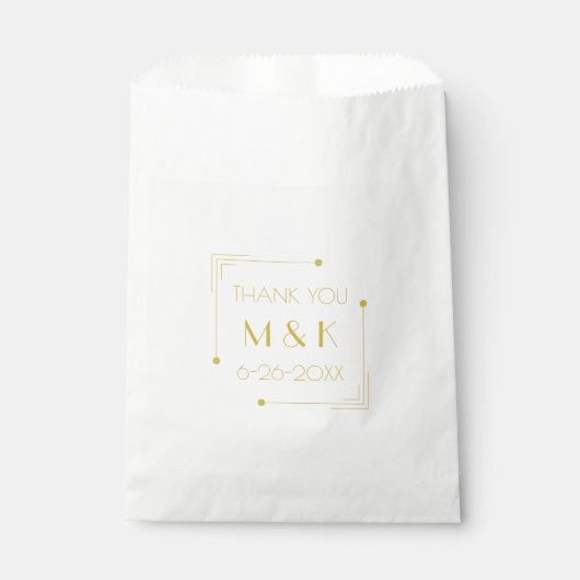 Sacs de mariage Merci Gatsby 1920 (Devant)