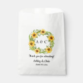 Sacs de mariage rustique Favor Boho Sunflower Trea (Devant)