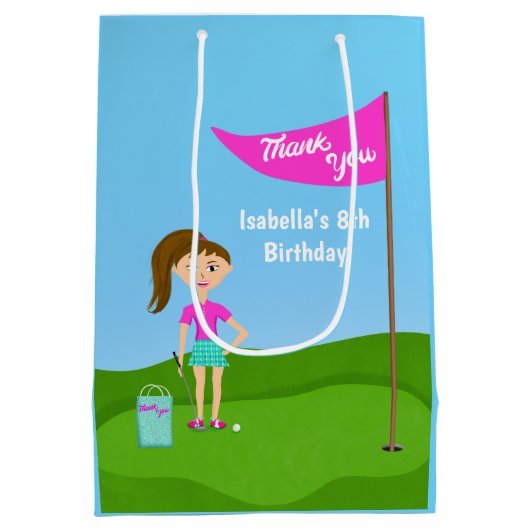 Sacs de Merci d'anniversaire à thème de golf pour (Dos)