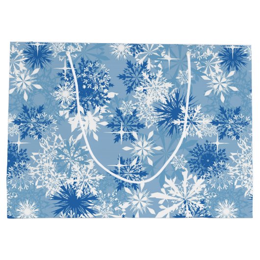 Sacs de Noël bleu éléphant blanc (Dos)