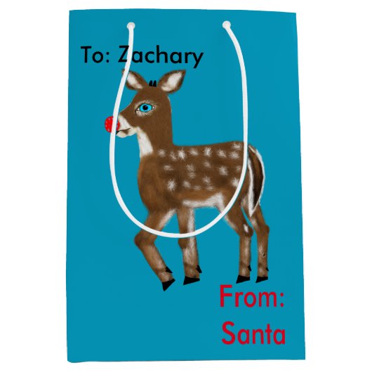 Sacs de Noël de rennes (Devant)