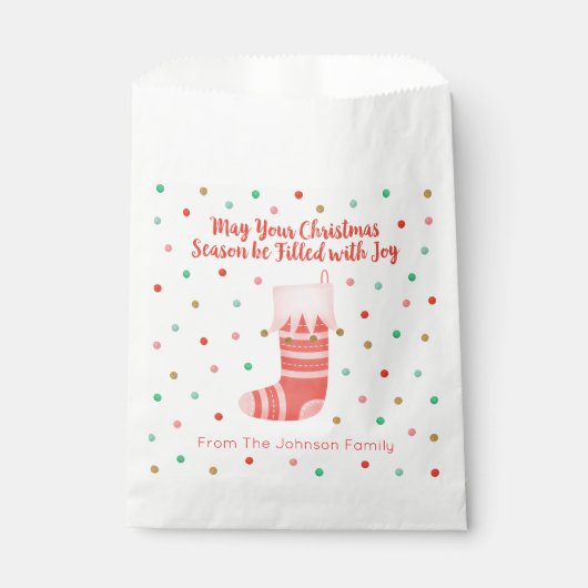 Sacs de Noël Favoriser (Devant)