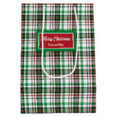 Sacs de Noël Monogramme Verts et Rouges pour les F (Dos)