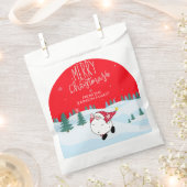 Sacs de Noël personnalisés avec nom de famille (Coupé)