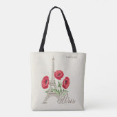 Sacs de noms personnalisés Paris France (Dos)