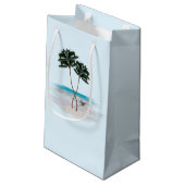 Sacs de papier de bienvenue Mariage Palm Trees (Dos Angle)