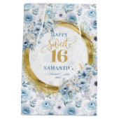 Sacs de Parties scintillant en or en Sweet sixteen (Dos)