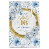 Sacs de Parties scintillant en or Sweet sixteen bl (Devant)