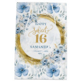 Sacs de Parties scintillant en or Sweet sixteen bl (Dos)