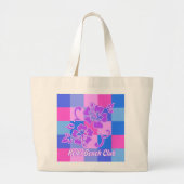 Sacs de plage Hibiscus en damier (Devant)