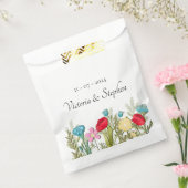 Sacs de préférence de mariage fleur sauvage (Scellé)
