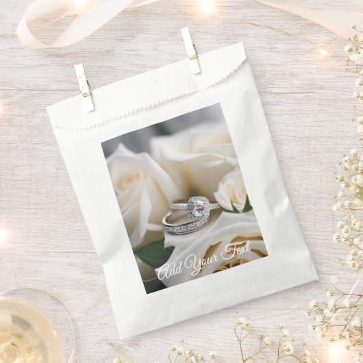 Sacs de préférence mariage blanc (Coupé)