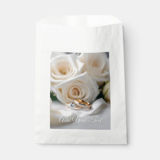 Sacs de préférence mariage blanc (Devant)