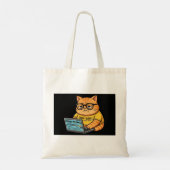 Sacs de programmeur de chat orange drôle (Dos)