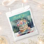 Sacs de remerciement, floral, 50 pièces (Coupé)