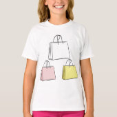 Sacs de shopping T-Shirt filles (Devant)