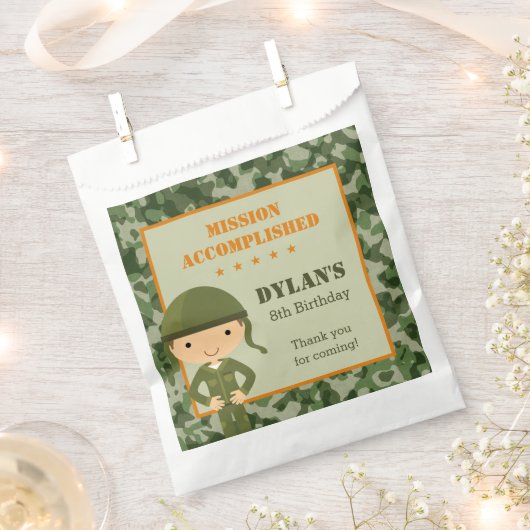 Sacs de soutien de l'Armée - Soldat Camo militaire (Coupé)