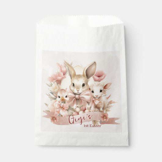 Sacs de traitement de Pâques pour lapin, poussin e (Devant)